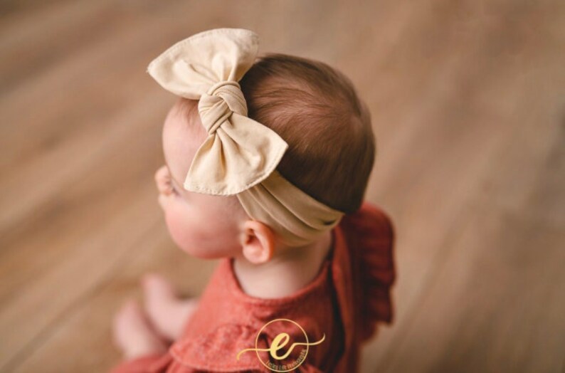 U PICK Cotton Head wrap,  Bow Headband. Baby girl, newborn , Headwrap turban plum, pink, leopard, mustard, beige 