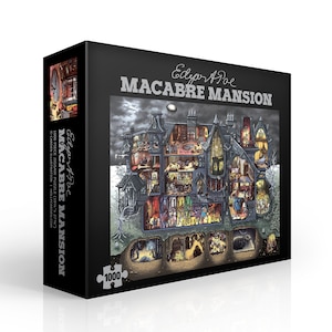 Puzzle Edgara Allana Poe Macabre Mansion składające się z 1000 elementów zdjęcie 1