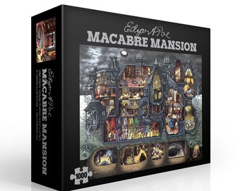 Edgar Allan Poe Macabre Mansion 1000 Piece Jigsaw Puzzle