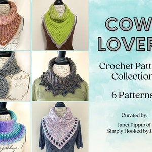 6 Crochet Patterns E-book Bundle | PDF CROCHET PATTERN | Cowl Crochet Patterns | Crochet Neck Warmer Pattern Bundle | Easy Crochet Patterns