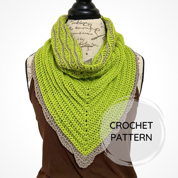 Appalachia Bandana Cowl | PDF CROCHET PATTERN | Textured Neckwarmer | Easy Crochet Cowl | Digital Download | Crochet Waves | Bandana Scarf