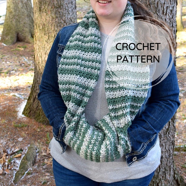 Crochet Hidden Pocket Scarf | CROCHET PATTERN | Neck Warmer | Easy Crochet Cowl | Crochet Houndstooth Cowl Pattern | Crochet Pocket Scarf