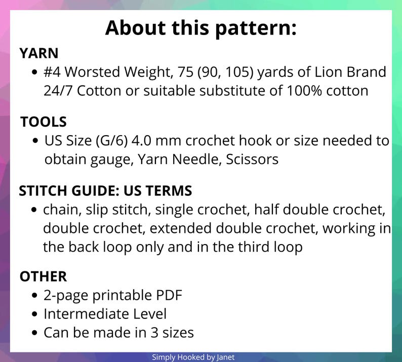 Simple Crochet Bowl Cozy Pattern in 3 Sizes, Kitchen Soup Bowl Holder Pattern image 3