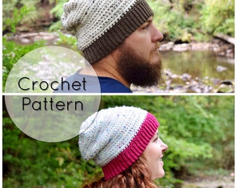 Unisex Slouchy Hat | Easy Crochet Beanie Pattern | Hat Pattern | Adult Crochet Hat | Better Together Slouchy | Slouchy Hat | Textured Hat