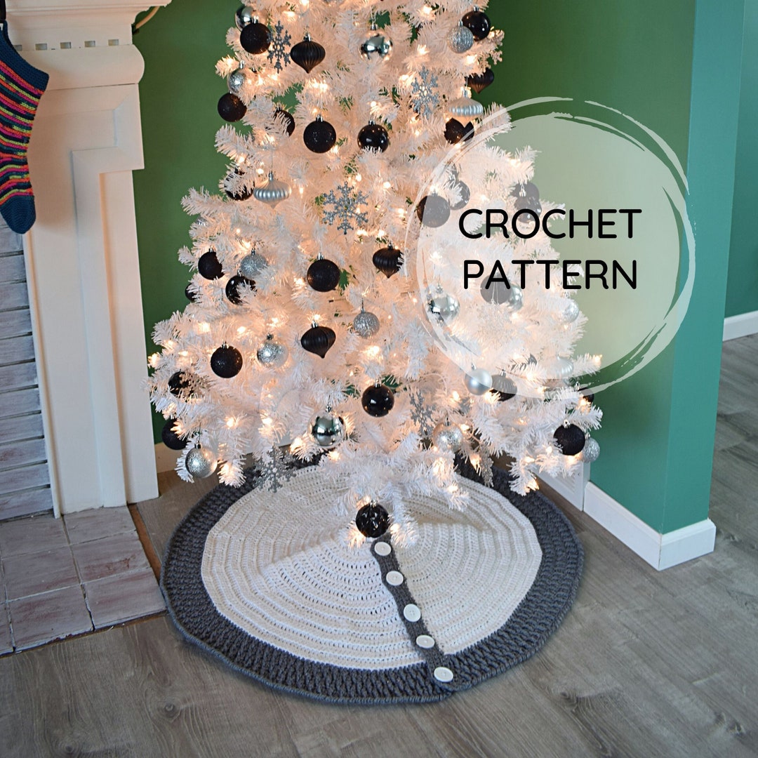 Alpine Tree Skirt PDF CROCHET PATTERN Christmas Tree Skirt Modern Crochet Pattern Digital