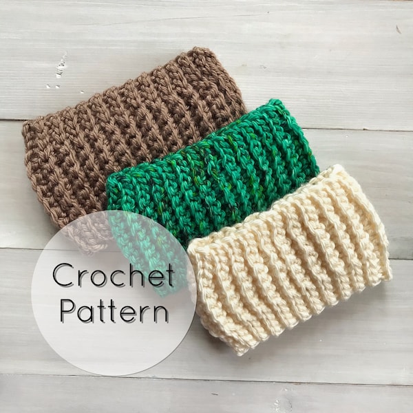 Keep It Simple Earwarmer Pattern | Beginner CROCHET PATTERN | Chunky Ribbed Earwarmer | Easy Crochet Pattern | Toddler, Child, Adult Sizes
