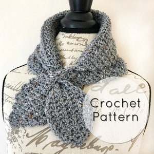 crochet bow neck warmer pattern