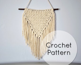 Western Style Wall Hanging | PDF CROCHET PATTERN | Tapestry Wall Decor | Digital Download | Easy Crochet Pattern | Home Decor Crochet