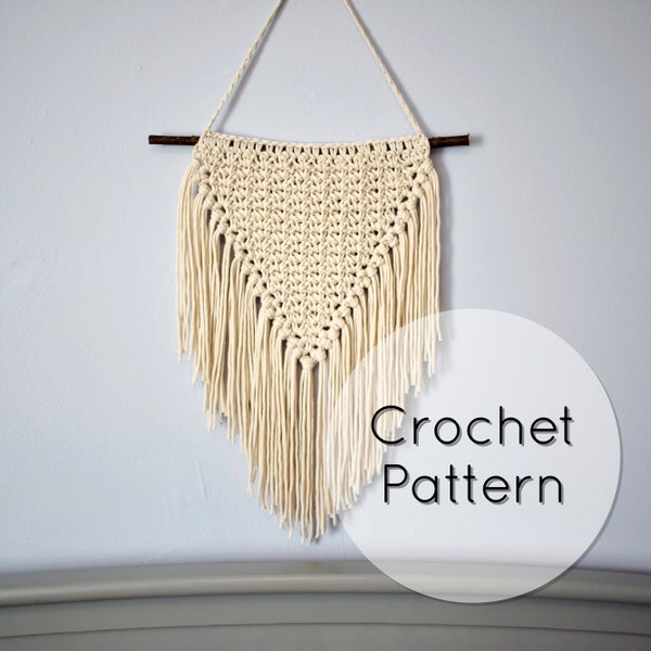 Western Style Wall Hanging | PDF CROCHET PATTERN | Tapestry Wall Decor | Digital Download | Easy Crochet Pattern | Home Decor Crochet