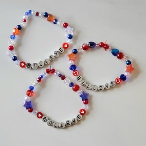 Billeve Friendship Bracelet, Buffalo Bills Beaded Bracelets