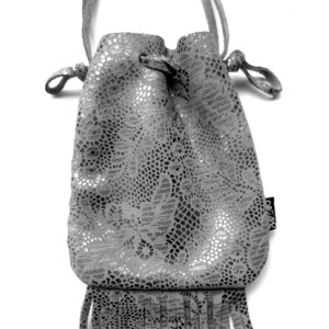 Silver Wedding Cake Pouch