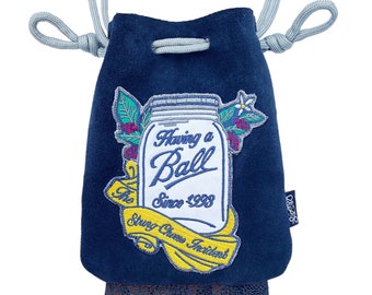 LoopyQ The String Cheese Incident Rêve bleu x Gâteau de mariage Pochette à pharmacie/Sac banane/Sac banane en cuir suédé