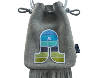 LoopyQ Pretty Lights Color Map of The Sun 2013 Tour Official Stone Delight Suede Pouch, Fanny Pack, Cross-Body Satchel, Medicine Pouch Swirl
