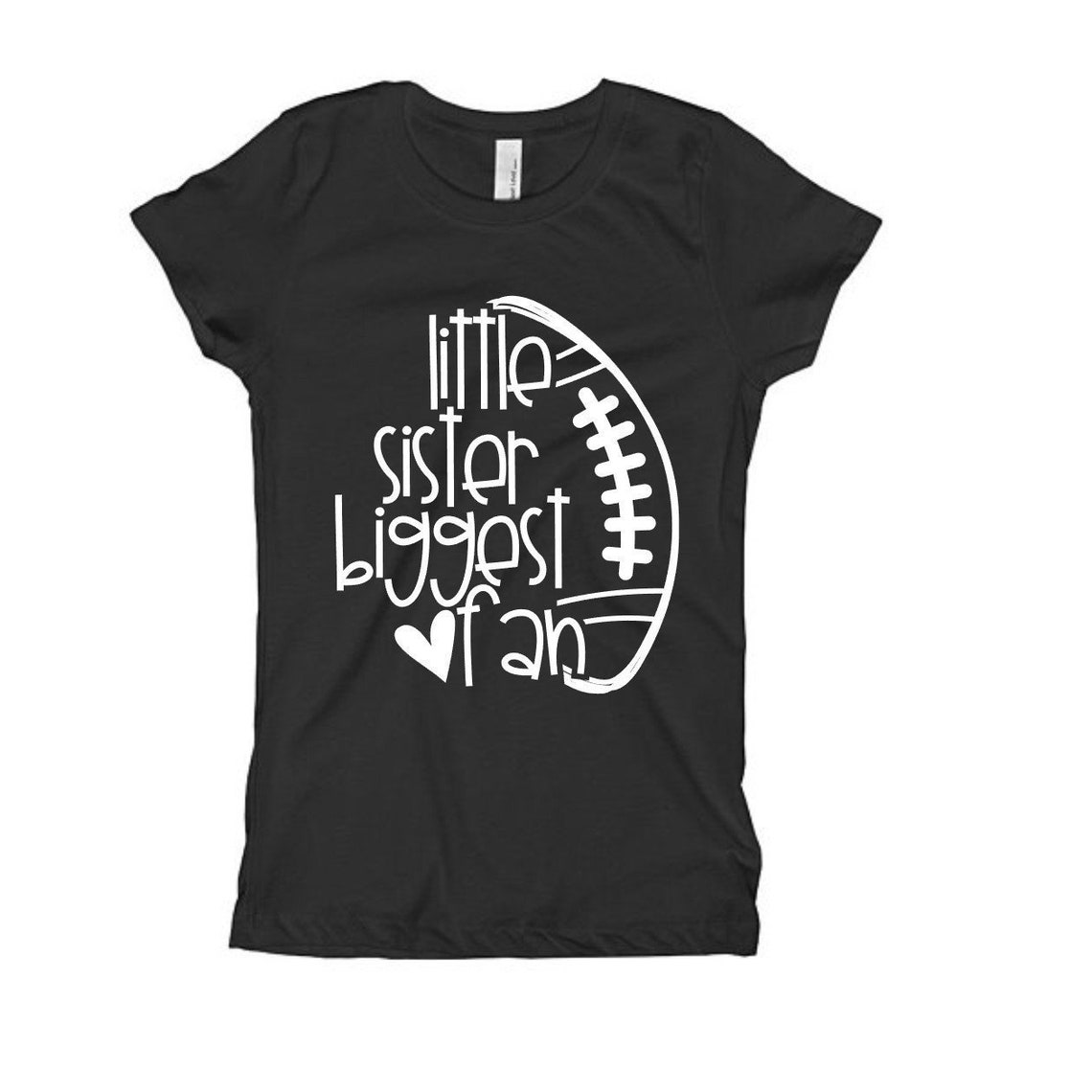 Football Sister Shirt Little Sister Football Shirt Toddler Etsy