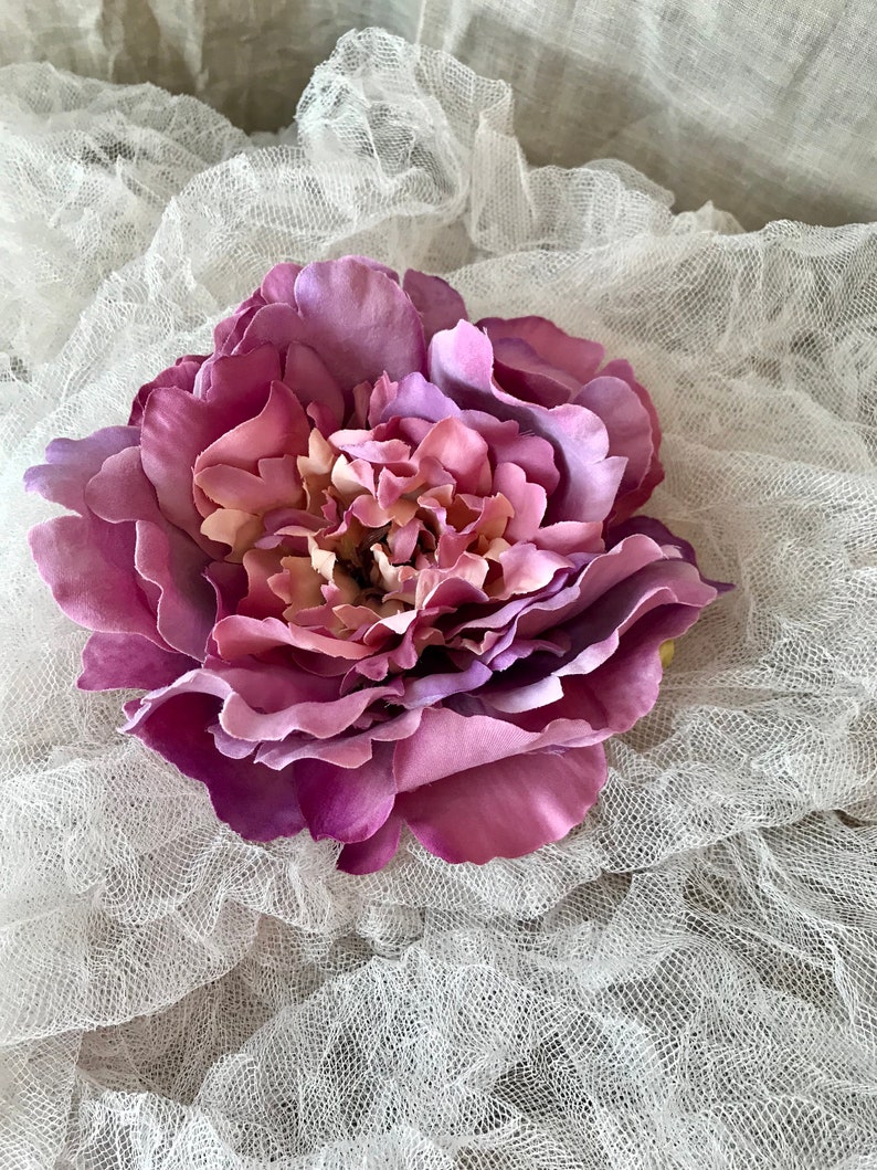1 Lavender Pink Large Silk Peony Artificial Flowers Silk Etsy