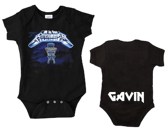 M Is For Metallica Baby Romper T-Shirt All Sizes New