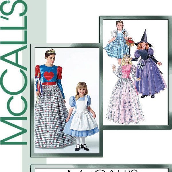 Storybook Princess, Alice in Wonderland, Queen of Hearts, Dorothy of Oz, Magical Movie Kids, Glinda Good Witch, Girl Costume, Sewing Pattern