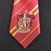 Harry Potter Gryffindor NeckTie, Hogwarts House Tie, Wizard NeckTie, Youth Birthday Gift, Kids Silk Emblem, Red and Gold Gryffindor Design