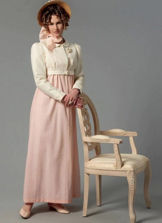 Historical Josephine Style Dress, Empire Waist Sewing Pattern