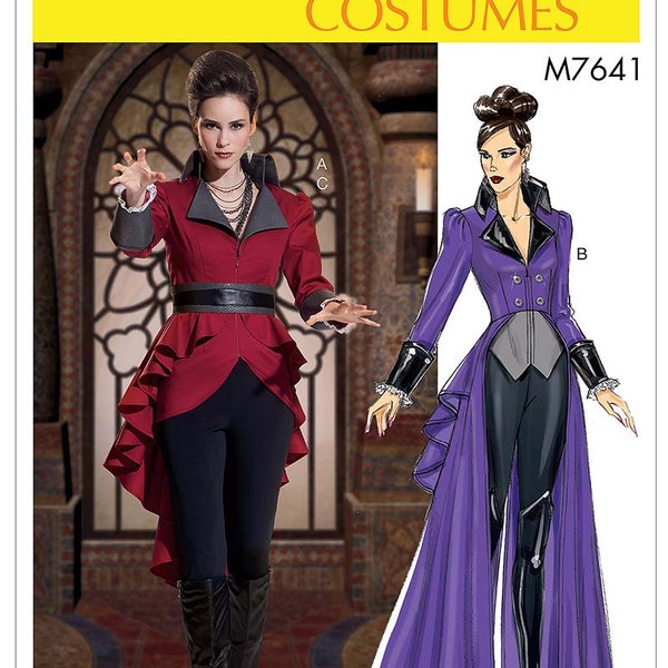 Warrior Jacket, Evil Wicked Witch, Wizard Skirt, Carnival Girl Ring Master, Queen Cosplay Pattern, Steampunk Coat, Vampire Comic Con, Gothic
