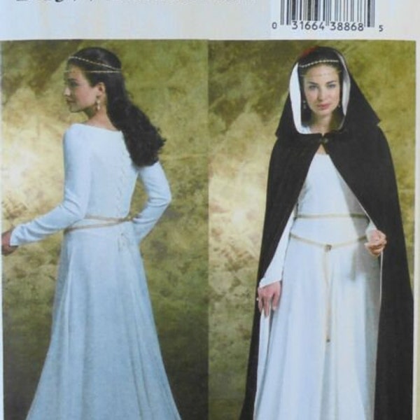 Lord of the Rings, Queen Medieval Cape, Historical Elven Gown, Woman Elegant Sewing Pattern, Royal Dress, Chic Long Cape, Comic Con Fantasy