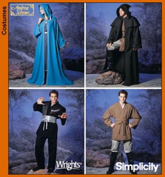 Jedi costume pattern. Available sizes: XS to 5XL – juliechantal