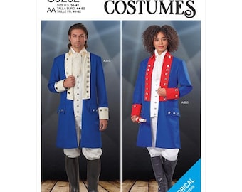 Alexander Hamilton Pattern, Military Sewing Pattern, Historical Cosplay, Men&#39;s Suit, Women&#39;s Colonial, Miss Revolutionary Coat, Pants Vest