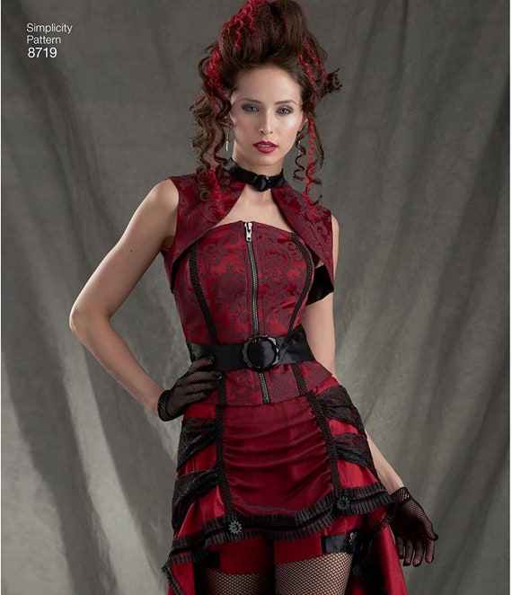 Robe Gothique Médiévale Halloween Femme - Corset, Manches Trompettes, Style Sorcière Vampire - 3
