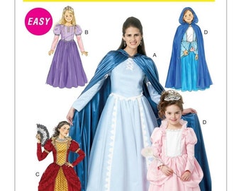 Princess Costume, Queen Aurora, Cinderella, Snow White, Woman Rapunzel, Girl Cape, Queen Historical Gown, Child Disney, Teen Hooded Cloak