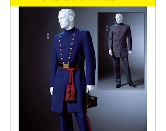 Bürgerkriegs-Kostümmuster, Militärkostüm, Historisches Cosplay, Herrenanzug, Herrenkolonial, Jungen-Revolutionärer Mantel, Hose, Einreiher