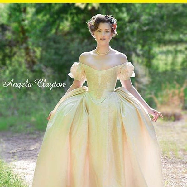 Outlander Dress, Historical Era, Fantasy Gown, Highland Sew Pattern, Quinceanera Ball Gown, Medieval Pleated Skirt, Cosplay Revolution Dress