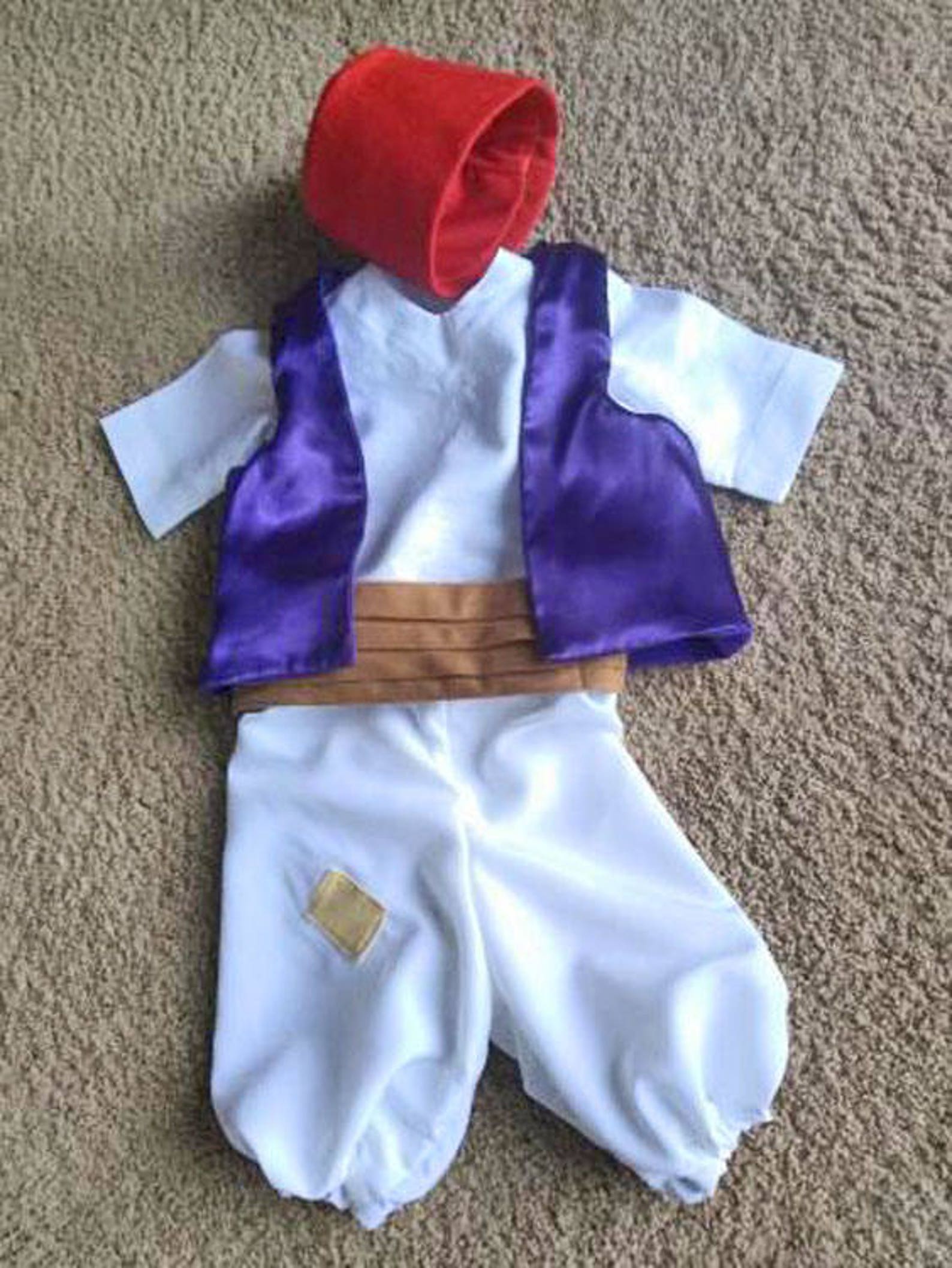 Aladdin Costume Baby Boy Photo Prop Aladdin Vest Kid Etsy