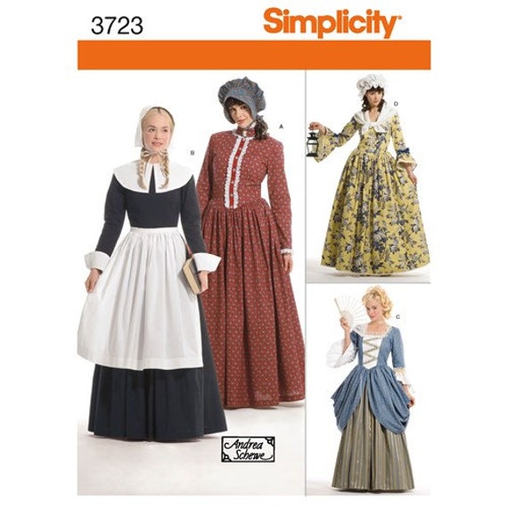 American Prairie Pioneer Dress Women Colonial Dress Halloween Fancy Dress