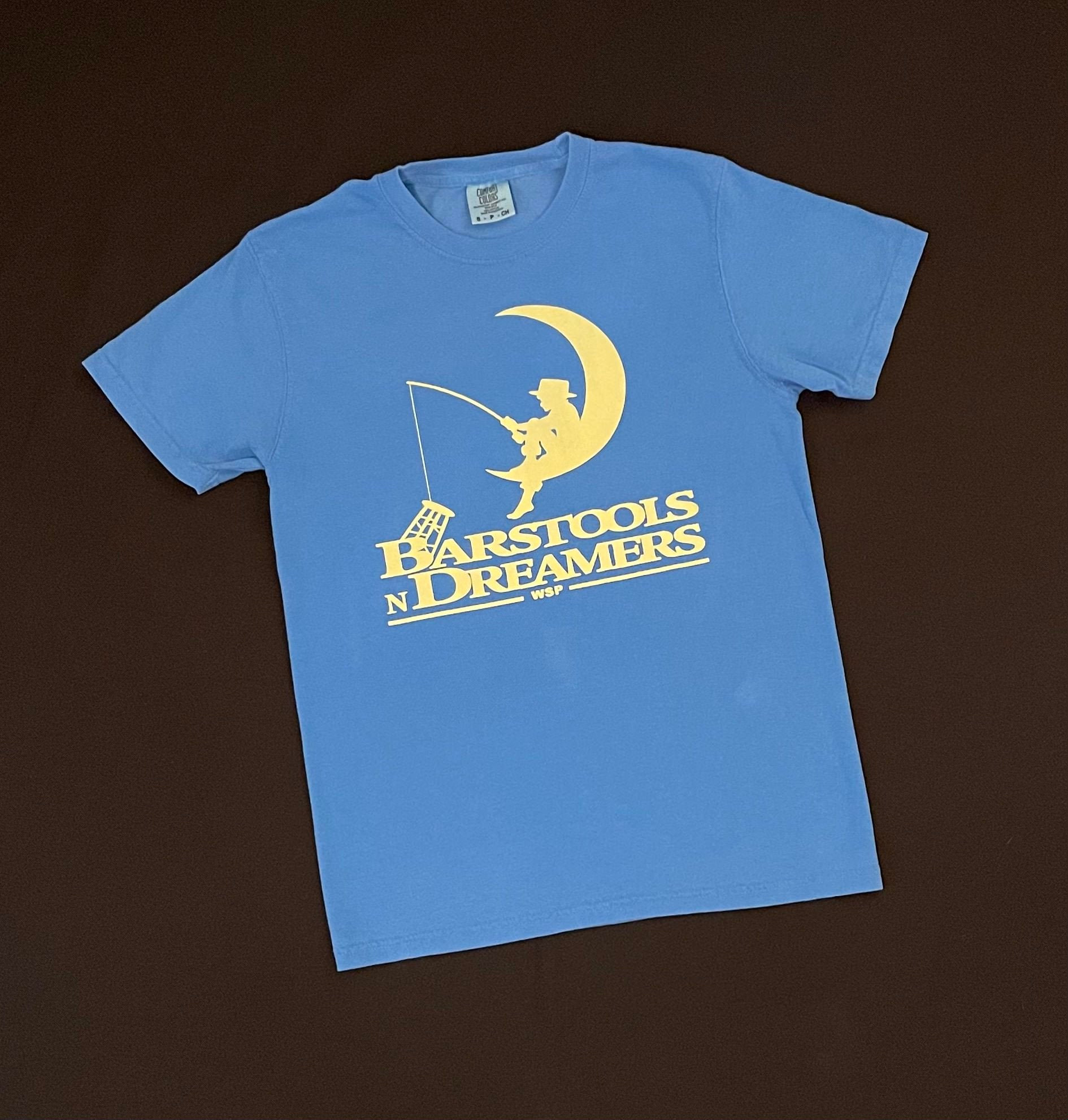 Barstools & Dreamers TShirt Light Blue Etsy