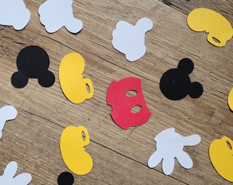 Mickey Mouse Birthday Party Confetti for Oh Twodles Birthday Party Mickey Mouse Party Decoration Mickey Table Scatter for Boys Birthday Part