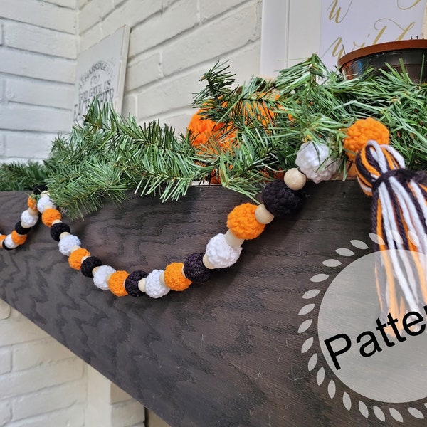 Crochet Garland Pattern with Beaded Crochet Garland Pattern Kids Room Decor Easy Garland Crochet Decorations Pattern Rustic Playroom decor