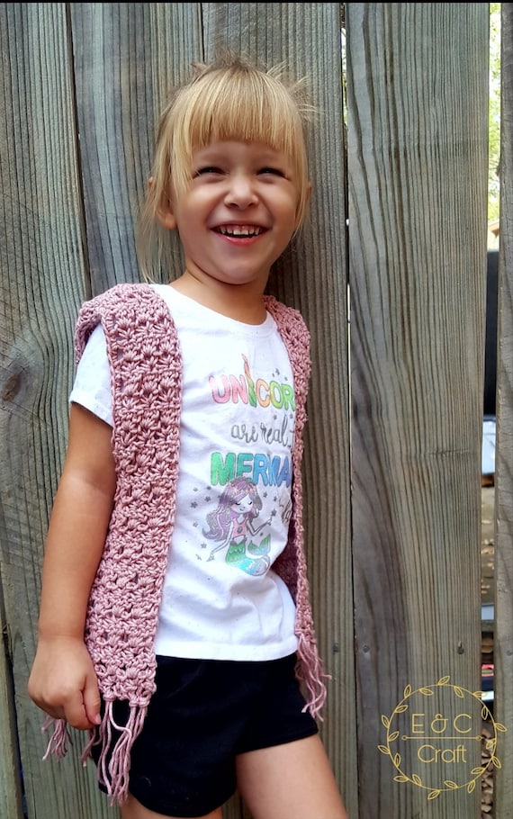 Crochet Vest for Kids Vest Pattern Toddler Vest Childrens Crochet