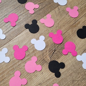 Minnie Mouse Birthday Party Confetti for Oh Twodles Birthday Minnie Mouse Party decorations for second birthday Minnie mouse table scatter