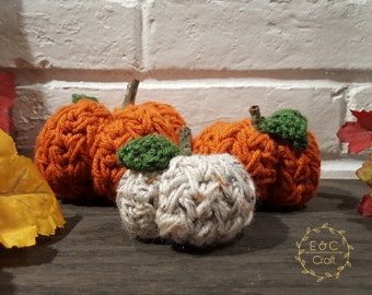Gehaakt pompoenpatroon Digitale download Pompoenpatroon Gehaakt herfstdecor voor mantel Herfstdecor Gehaakte decoraties Herfst Craft Market