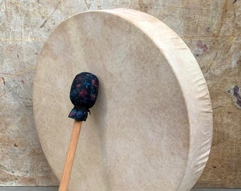 Tambour à Main Tunable Percussion à Main Maillet Tambour Avec Clé