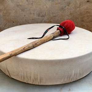 Tunable Shaman Drum - 16in/40cm - Shamanic Framedrum with Pneumatic Tuning - Solid Beechwood by KleoDrums