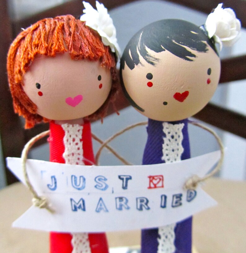 MeltingPotLove Same Sex Custom Wedding Cake Topper Etsy