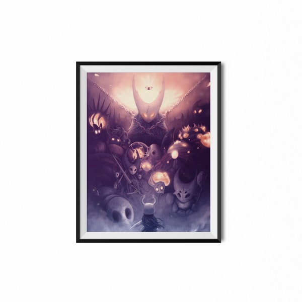 Horde of Hallownest | Hollow Knight inspired print | Hollow Knight | Pop Culture | Wall Decor | Video Game Art | Wall Art