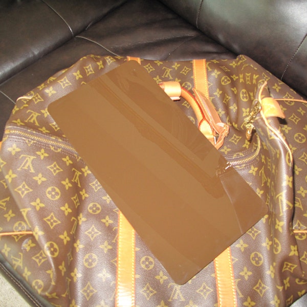 Cocoa Brown Speedy 25 Base Shaper For Louis Vuitton Purse Tote Custom Made Flame Polished Edges