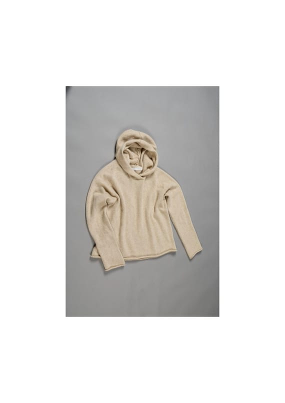 Hoodie aus reinem Kaschmir, 100%, Maßanfertigung, 4-fädig