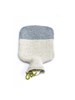 Hot water bottle dressed in pure cashmere! bellywarmer, pain relief, relaxing, heather grey, sand, wintertime, lounge, luxury 