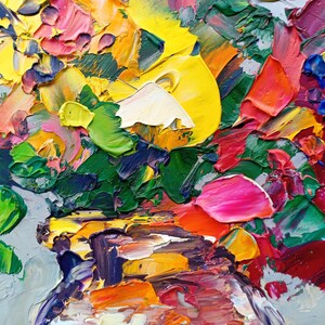 Poppy Painting Floral Original Art Impasto Oil Painting Small Artwork ...
