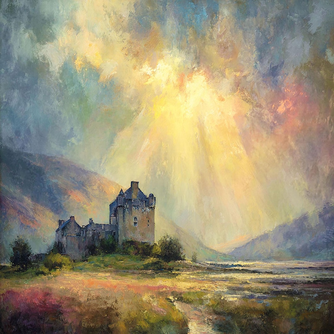 Ireland Landscape Ross Castle Killarney Oil Painting Original Art - Etsy