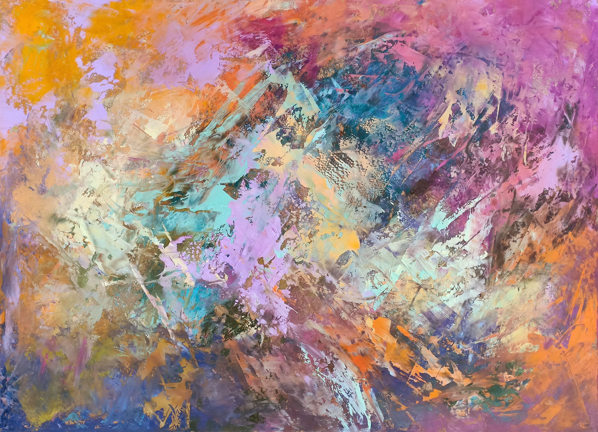 Cheap Original Art Outer Space Painting 10 by 13 Above Sofa Etsy