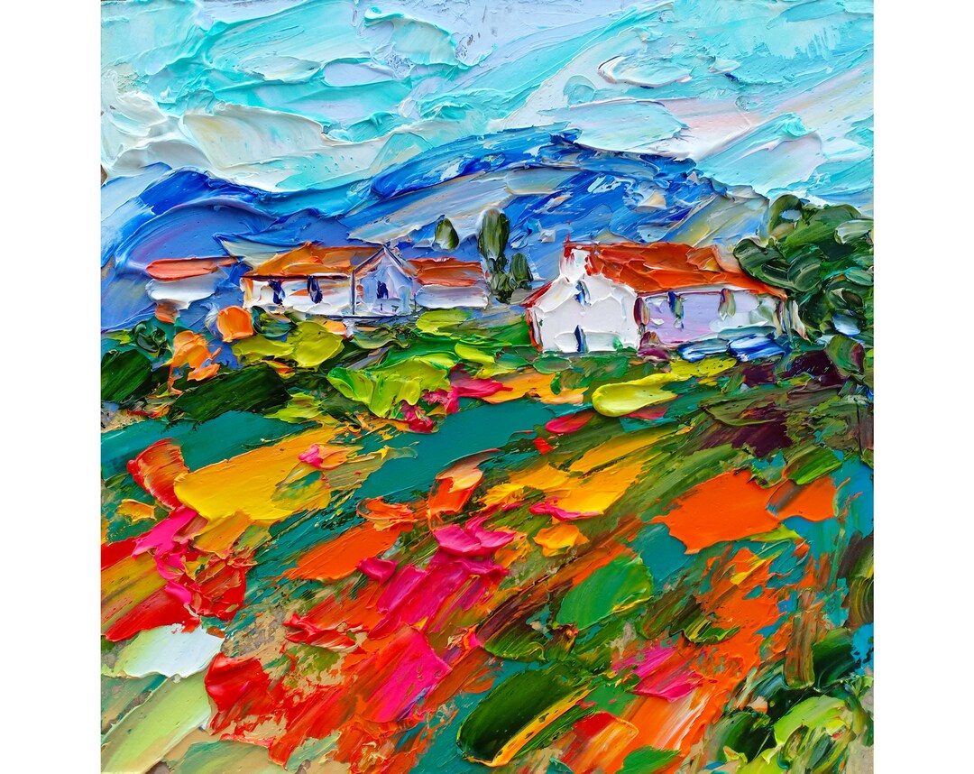 Ireland Painting Irish Original Art Kinsale Landscape Impasto Oil